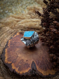 Bague hemimorphite taille réglable