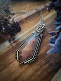 Pendentif agate candy coton