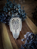 Pendentif opale blanche/ mandala