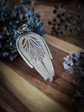 Pendentif opale blanche/ mandala