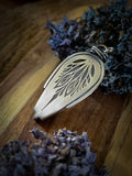 Pendentif opale blanche/ mandala