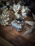 Bague hypersthene taillée réglable