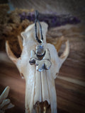 Pendentif molaire de renard / labradorite