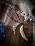 Pendentif canine de renard