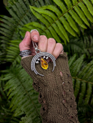 Pendentif ambre