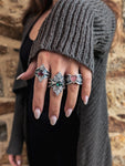 Bague tourmaline rose taille 53