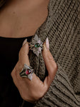 Bague tourmaline rose taille 53