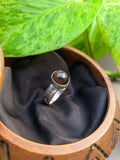 Bague pierre de lune noire Taille 60