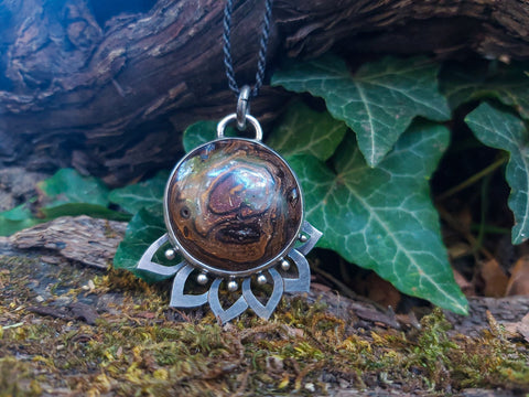 pendentif opale boulder / mandala